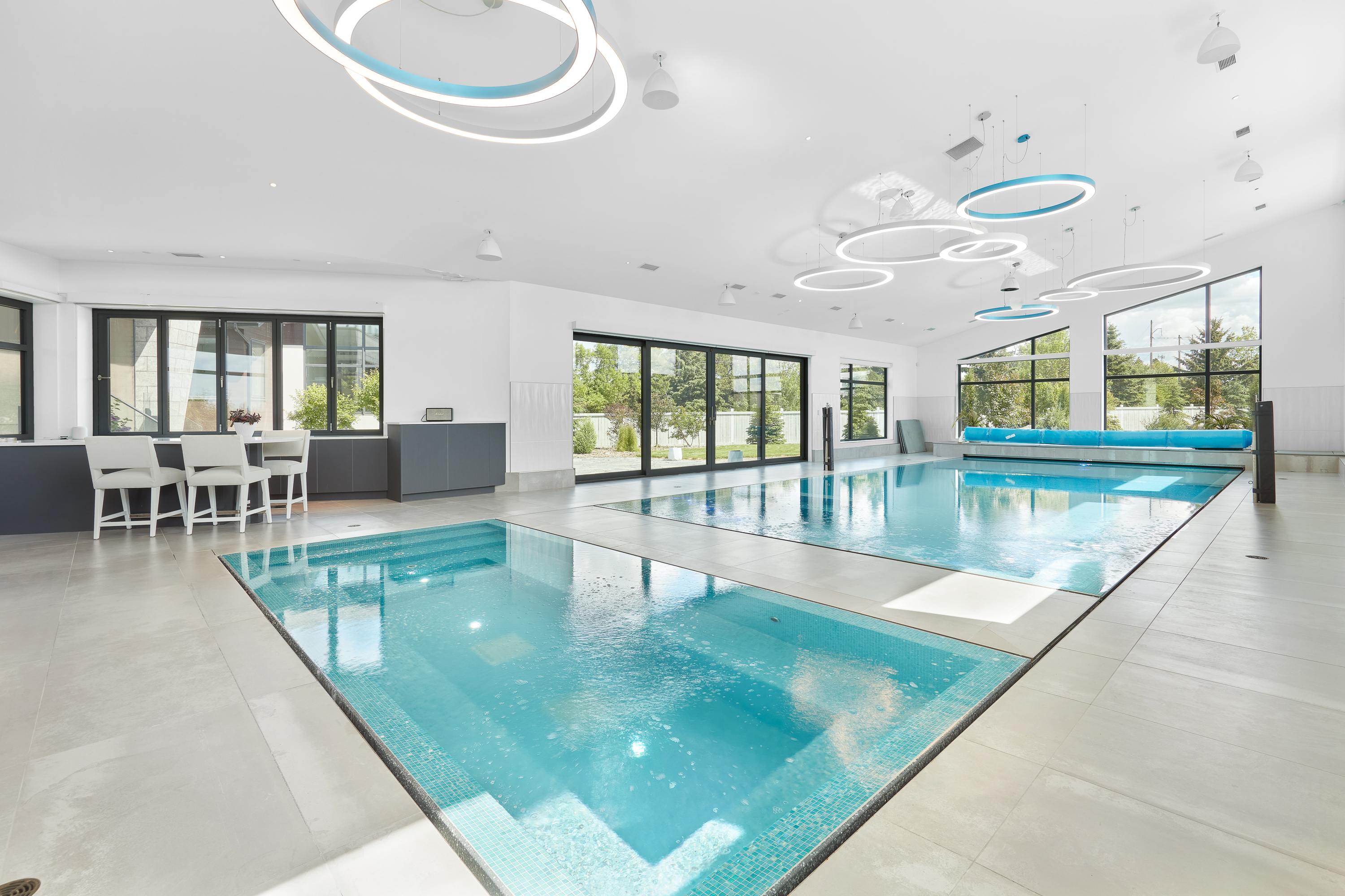 Pool in 46 Kingsford Crescent home for sale in St. Albert by Holland & Associates Real Estate.
